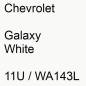 Preview: Chevrolet, Galaxy White, 11U / WA143L.